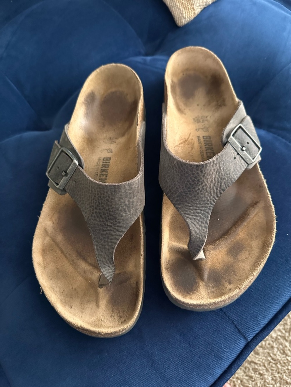 Birkenstock Como Slip On Thong Sandal.  Size 44